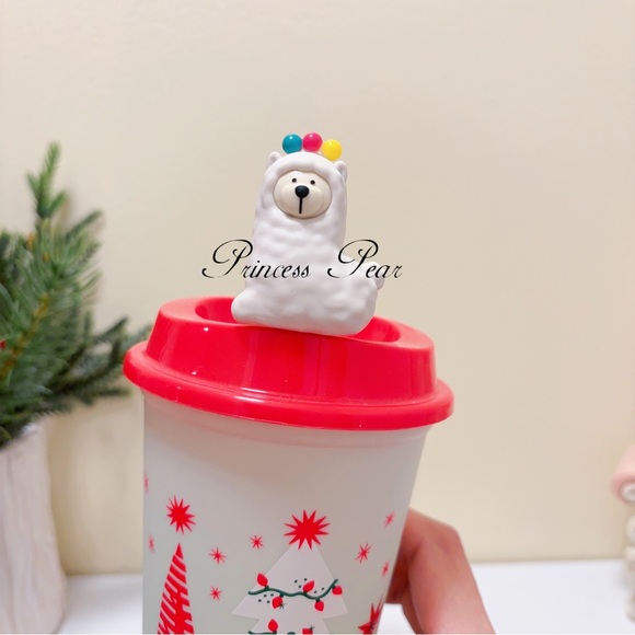 2x Starbucks Thailand Alpaca Stopper with Reusable cup - Picture 3 of 7